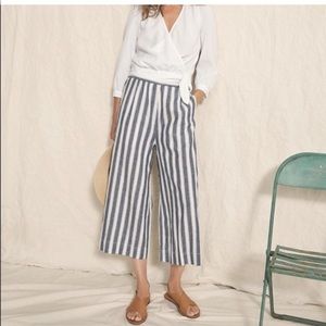 Madewell Huston Pull On Pant in Stripe